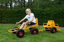 Moon-Car Gokart: Den Originale Gule med Luftgummihjul - RABO - Fra 4 år.