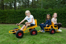Moon-Car Gokart: Den Originale Gule med Luftgummihjul - RABO - Fra 4 år.