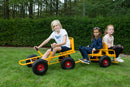 Moon-Car Gokart: Den Originale Gule med Punkterfri dæk - RABO - Fra 4 år.