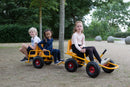 Moon-Car Gokart: Den Originale Gule med Punkterfri dæk - RABO - Fra 4 år.