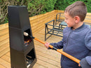 Bon-Fire Snobrødspind i sort emalje - Billede 1