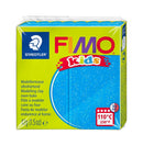 FIMO Kids modellervoks, Blå Glit, 42 gr - Billede 1