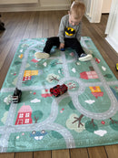 Ultra Soft Legetæppe - Vejbanemotiv - 1,5m x 1m - Achoka - Fra 1 år