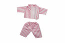 Dukketøj, Pyjamas i pink, Str.  32-37 - velcro
