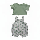Dukketøj, T-shirt og overall Str. 38-41 