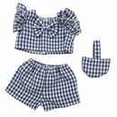 Dukketøj, top, shorts og taske Str.38-41 