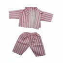 Dukketøj, Pyjamas i pink Str. 38-41 - velcro
