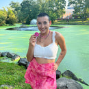 ARK - Flower - bidesmykke - pink  - i brug