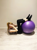 Yogabold i lilla med "anti-burst" - Ø: 65 cm
