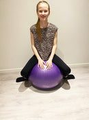 Yogabold i lilla med "anti-burst" - Ø: 65 cm
