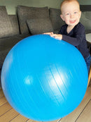 Yogabold med "anti-burst" - Ø: 75 cm - blå