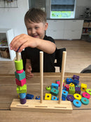Stack Towers byggespil med 42 klodser - BS Toys - Fra 4 år.