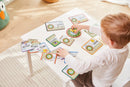 Lær Klokken, puslespil i pap fra 3 år