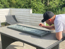 Shuffleboard - Grå  - Mål: 122 x 33 cm