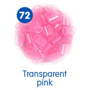 Hama Perler Midi 6000 stk Gennemsigtig Pink (205-72)