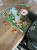 Larsen Puslespil - 2 stk i sæt - Jungledyr-tema