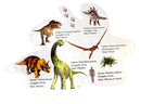 Pappuslespil - Dinosaurer - 120 brikker - Fra 5 år.