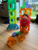 Gennemsigtig Gigant Polydron sæt 60 dele