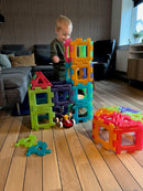 Gennemsigtig Gigant Polydron sæt 60 dele