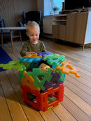 Gennemsigtig Gigant Polydron sæt 60 dele