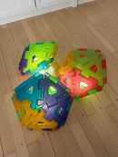 Gennemsigtig Gigant Polydron sæt 60 dele