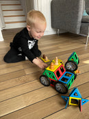 Polydron Magnetisk Hjulsæt - 92 dele - Fra 3 år