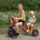 Rose Mellem Taxacykel - Traktordæk - fra 4-10 år.