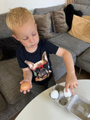Legemad - Æg i Æggebakke i træ - 6 stk