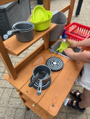 Ecoiffier - Legekøkken - Opvaskebakke - 18 dele