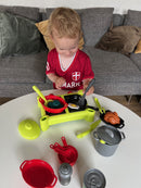 Ecoiffier - Legekøkkensæt med kogeplade - 21 dele