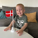 Flag, Dannebro Danmarksflag i træ - 30 cm. - 1 stk
