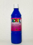 Akrylmaling - blank 500ml - blå - 1 stk