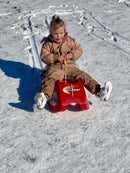 RollySnow Cruiser Kælk i rød farve - L:94 cm - Fra 3 år.