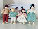 Mentari - Dukkehusfigurer Familien HoneyBunch - 4 dele - Fra 3 år
