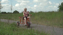 Rose Mellem Taxacykel - Traktordæk - fra 4-10 år.