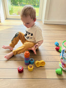 Quercetti - Momy Soft - 4 stk - Bløde klodser med lyd