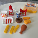 Ecoiffier - Legemad - Fastfood - 9 dele