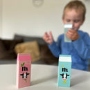 Magni - Mælkekartoner i træ - Tilfældig farve - 3 stk.