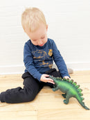 Dyr - Stegosaurus Dinosaur fra Green Rubber Toys - L:29 cm.