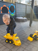 Svanemærket Dumper - Gul - Dantoy Entreprenørmaskine - L:47 cm. - Billede 1