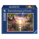 Ravensburger Pappuslespil - Solnedgang i Paradis - 18.000 brikker - Fra 14 år - Billede 1