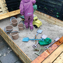 Dantoy GREEN BEAN - Skovl & Rive af genbrugsplast - Svanemærket - Fra 2 år. - Billede 1