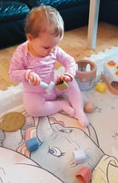 Dantoy tiny® Puttebox af Svanemærket BIOplast - 7 dele - fra 10 mdr. - Billede 1