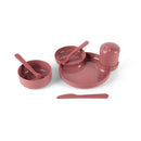Dantoy tiny spisesæt - BIO-plast - Rust/Bordeaux - 6 dele - Fra 0 mdr. - Billede 1