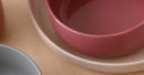 Dantoy tiny tallerkner - BIO-plast - Rust Bordeaux/Sand - 2 dele - Fra 0 mdr. - Billede 1