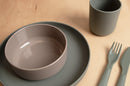 Dantoy tiny tallerkner - BIO-plast - Grå-Grøn/Grå-Brun - 2 dele - Fra 0 mdr. - Billede 1