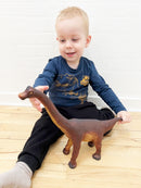 Dyr - Brachiosaurus Dinosaur fra Green Rubber Toys - H:29 cm.