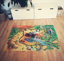 Legetæppe med Wildlife motiv - 100x150 cm. - Billede 1