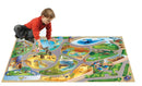 Legetæppe med Zoo motiv - 100x150 cm. - Billede 1