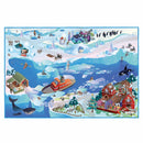 Legetæppe med Nordpolen motiv - 100x150 cm. - Billede 1